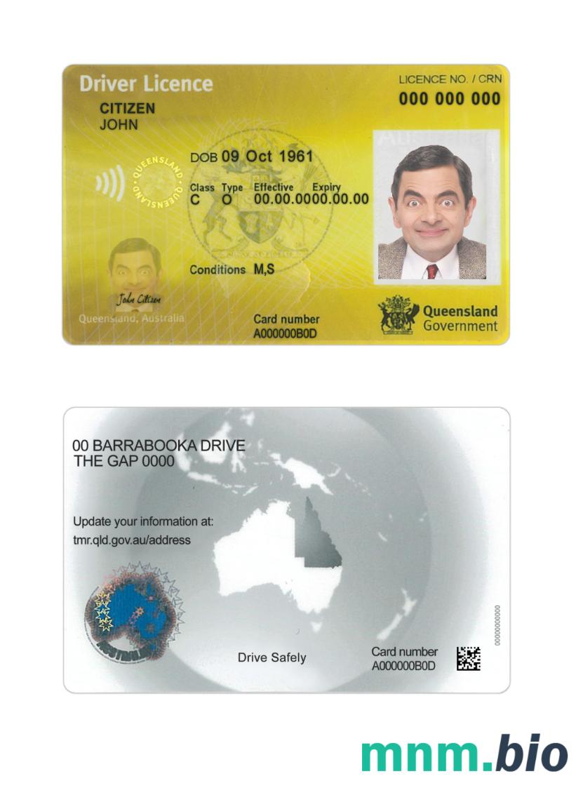 Australia Queensland prawa jazdy nowa wersja